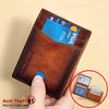 Slim RFID Genuine Leather Wallet