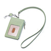Leather ID Badge Holder with Lanyard - DOROCHEY