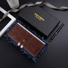 Mens RFID Leather Wallet Long Clutch - DOROCHEY