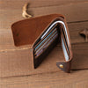 Vintage Crazy Horse Leather Wallet - DOROCHEY